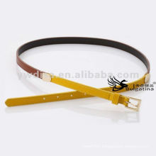 1.5cm Skinny Gold Buckle Mixed Colored Belt Ladies Leather Belt BC4623G-3